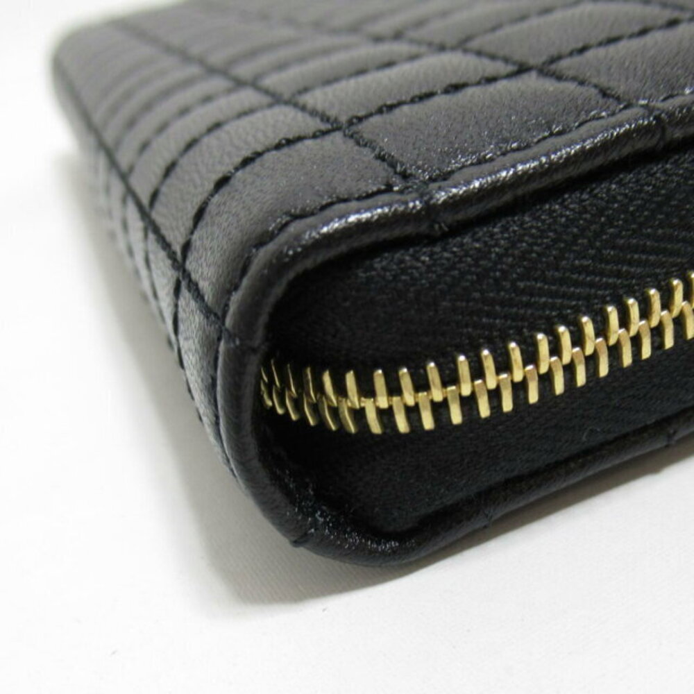Celine long leather round wallet black - Picture 9 of 10